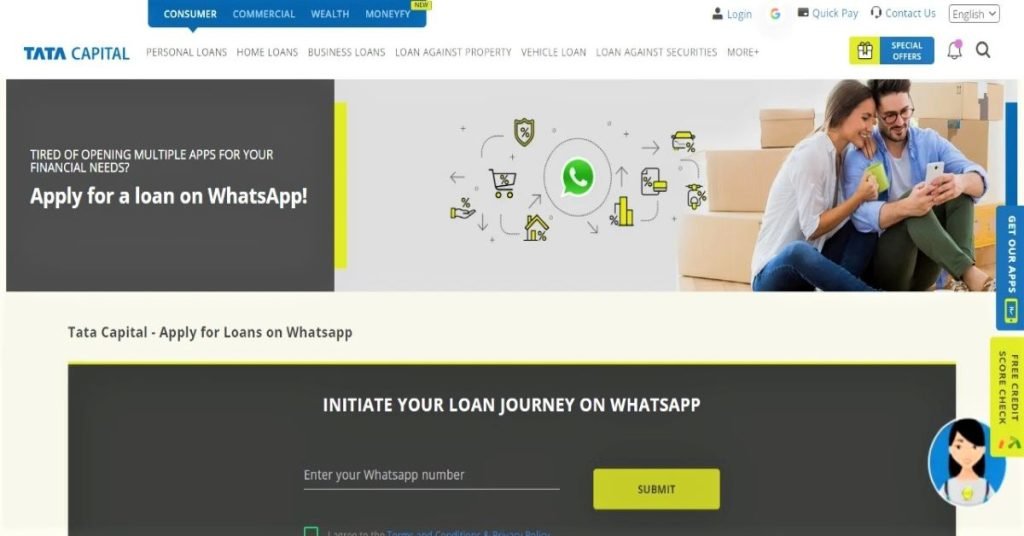 Tata capital whatsapp loan